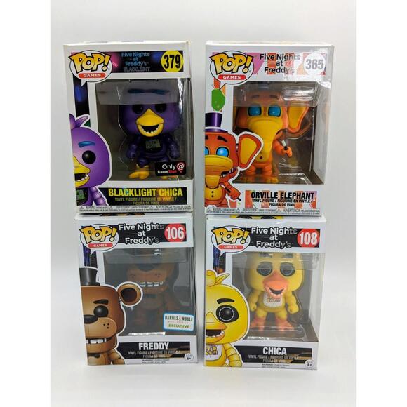 Figurine Pop! Five Nights At Freddy's - Blacklight Chica N°379 - Occasion